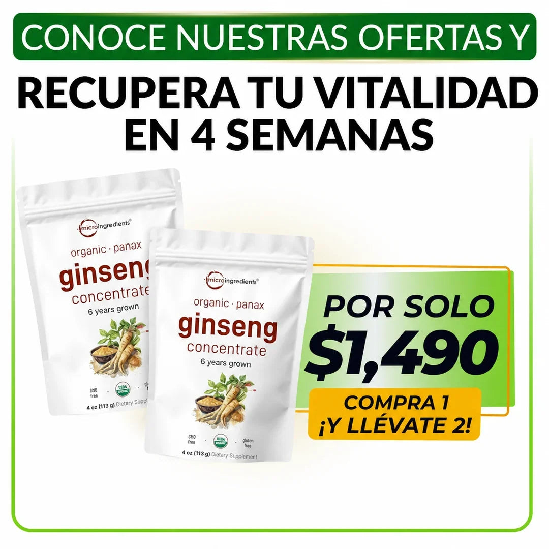 Compra 1 y Llévate 2 | Ginseng Orgánico 113 g