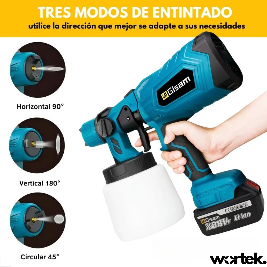 SprayMaster PRO™ - Pistola Pulverizadora Inalámbrica Profesional + 2 Baterías de Regalo