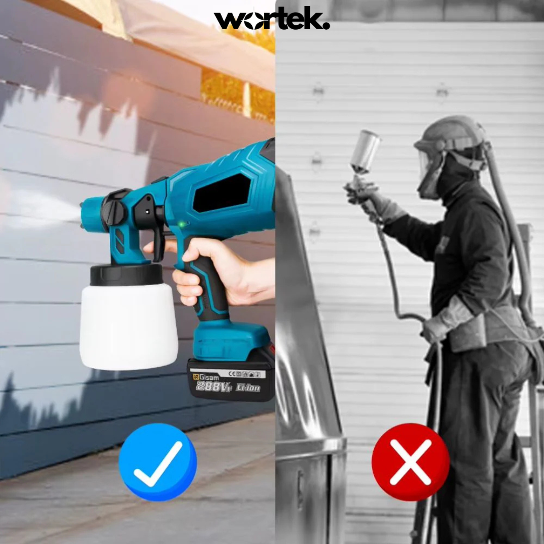 SprayMaster PRO™ - Pistola Pulverizadora Inalámbrica Profesional + 2 Baterías de Regalo