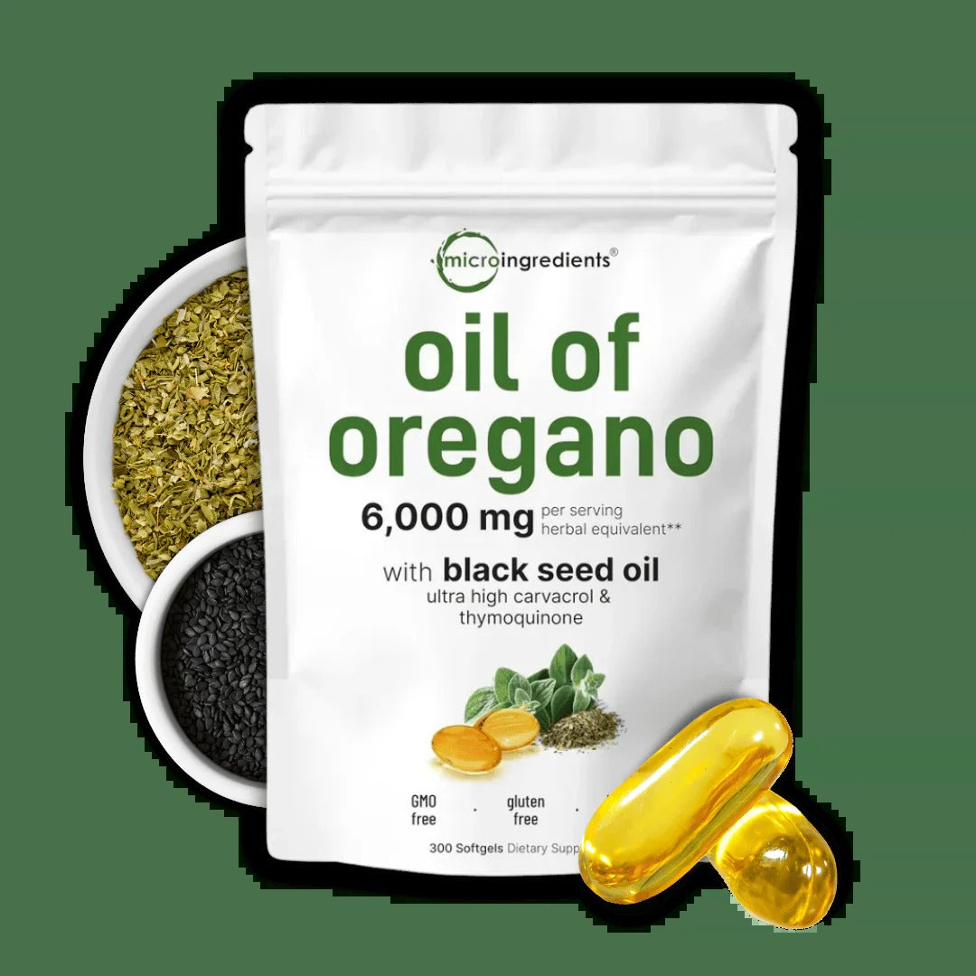 Aceite de orégano con semilla negra OregaFort, 150 cápsulas blandas