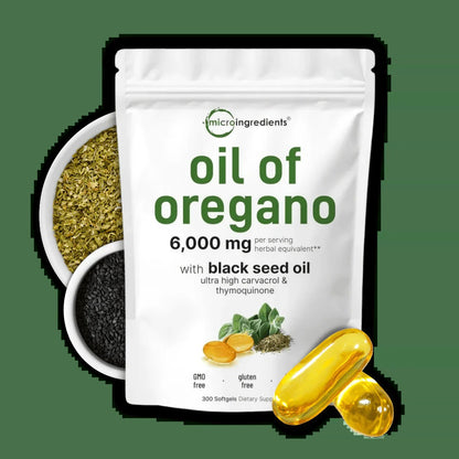 Aceite de orégano con semilla negra OregaFort, 150 cápsulas blandas