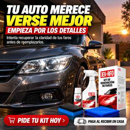Compra 1 y Llévate 2 - Kit Restaurador de Faros Automotriz