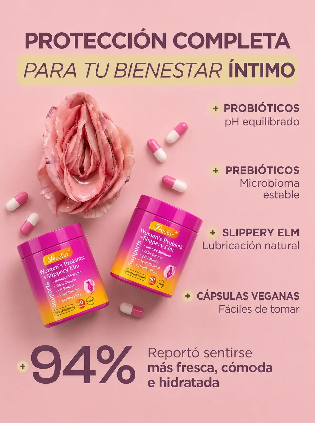 Compra 1 y Llévate 2 | Probióticos Femeninos 60 cápsulas