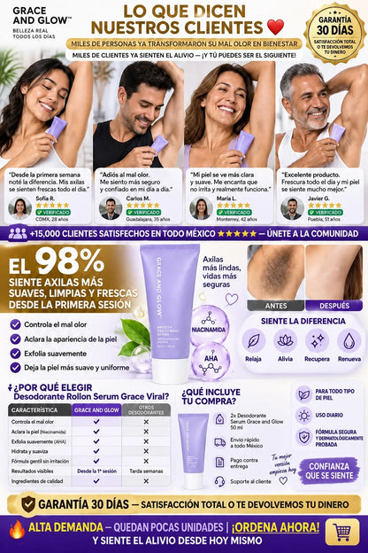 Compra 1 y Llévate 2 - Desodorante Serum Grace and Glow