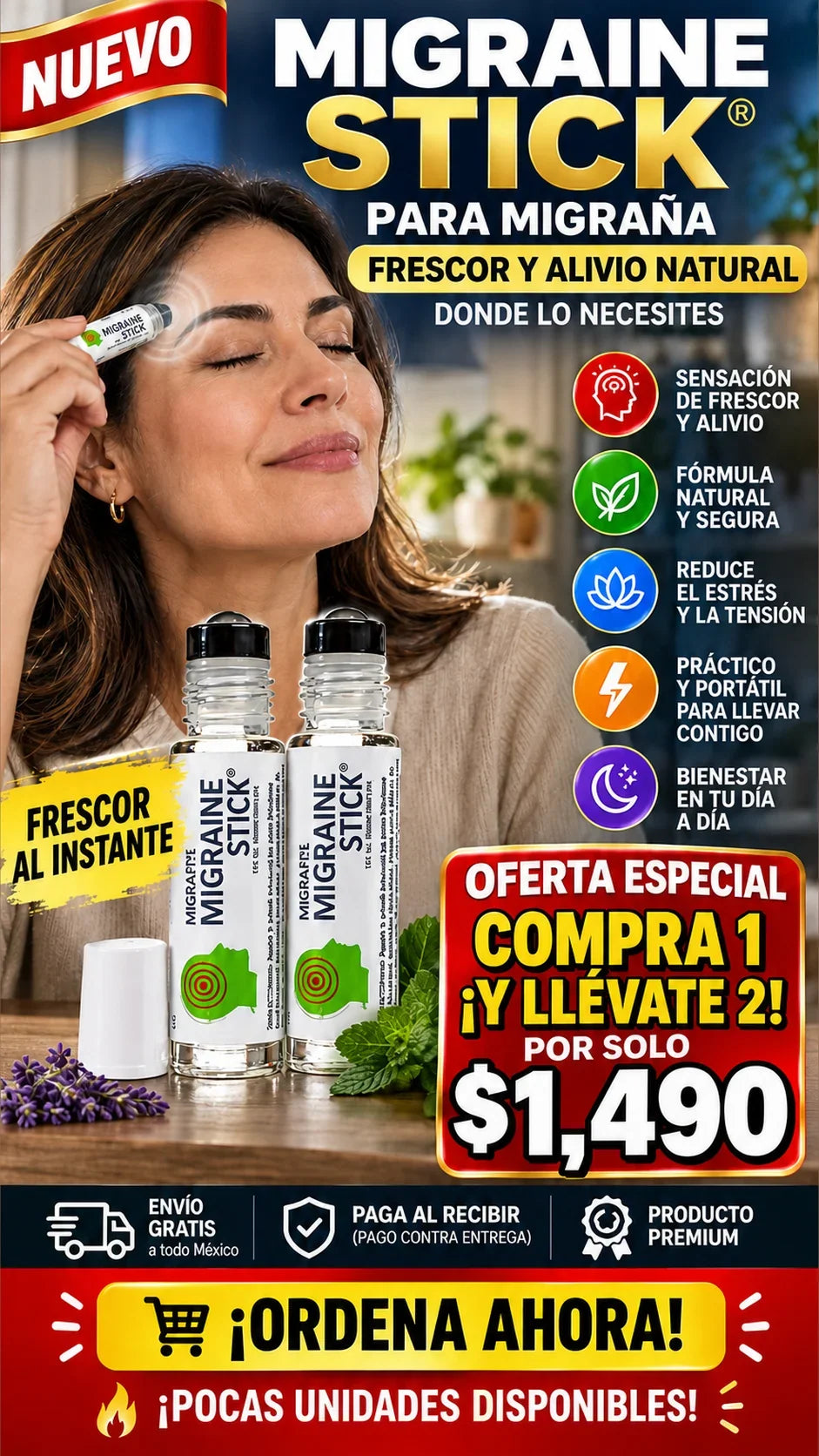Compra 1 y Llévate 2 | Migraine Stick