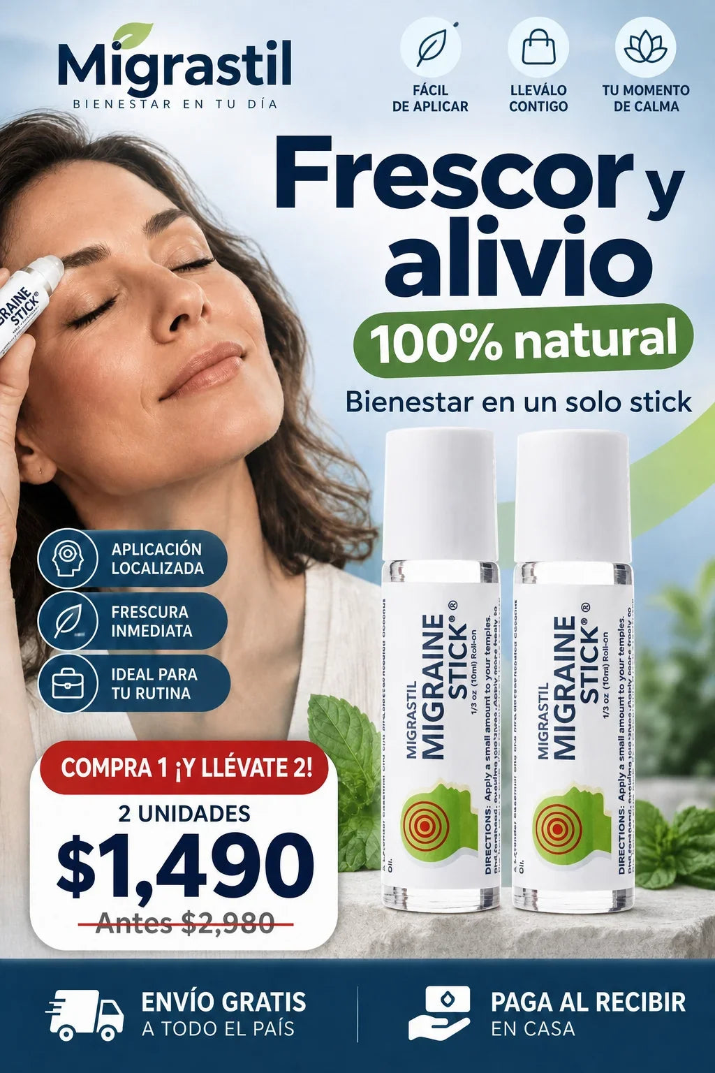 Compra 1 y Llévate 2 - Migraine Stick
