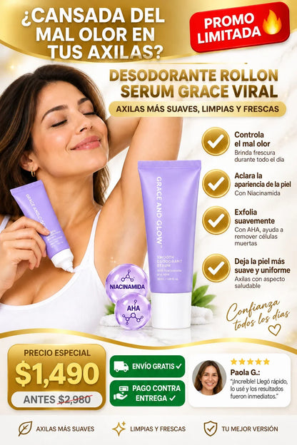 Compra 1 y Llévate 2 - Desodorante Serum Grace and Glow