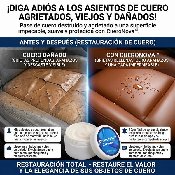 CueroNova™ Crema Reparadora de Cuero