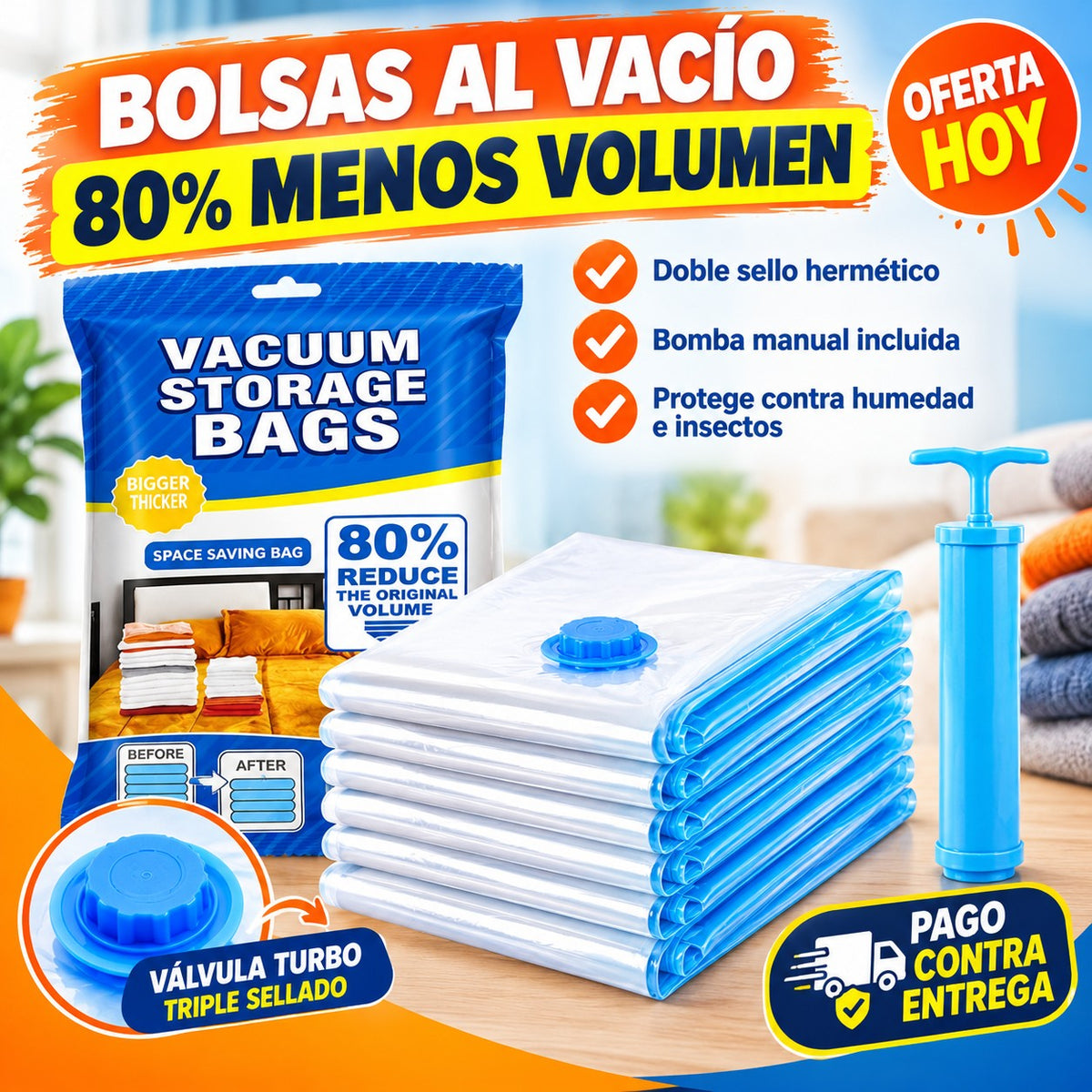 VacuMax™ Bolsas al Vacío con Bomba